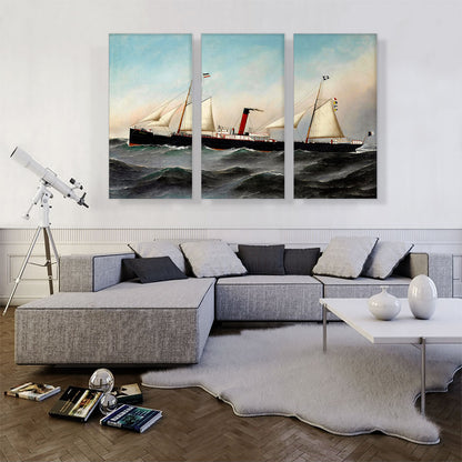 The S.S. Oevenum at Sea
