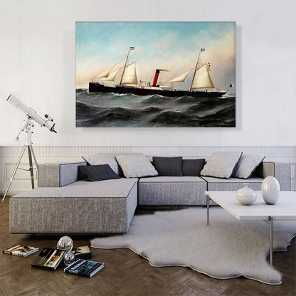 The S.S. Oevenum at Sea