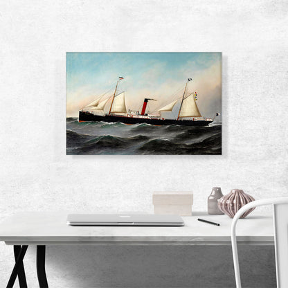 The S.S. Oevenum at Sea