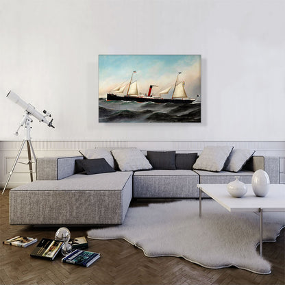 The S.S. Oevenum at Sea