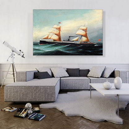 A British Sail and Steam Vessel at Sea