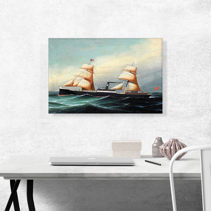 A British Sail and Steam Vessel at Sea
