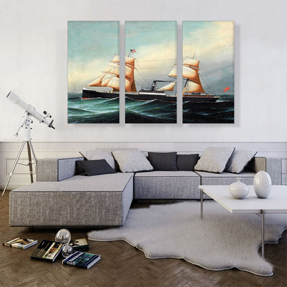 A British Sail and Steam Vessel at Sea