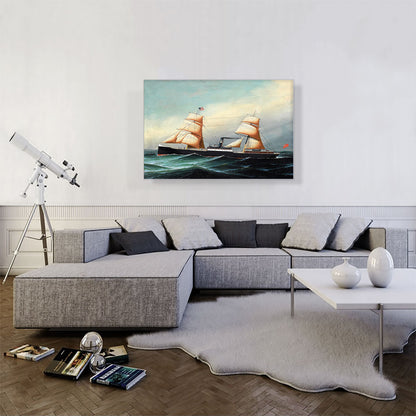 A British Sail and Steam Vessel at Sea