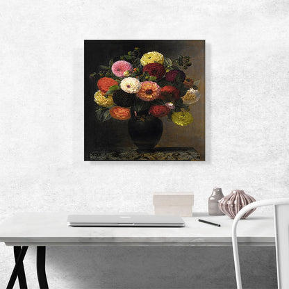 Still Life With Dahlias 1840