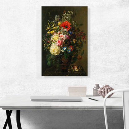 Still Life With Peonies Poppies And Honeysuckle 1848