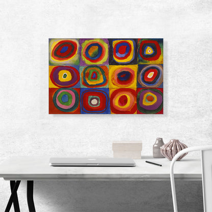 Color Study - Squares with Concentric Circles 1913