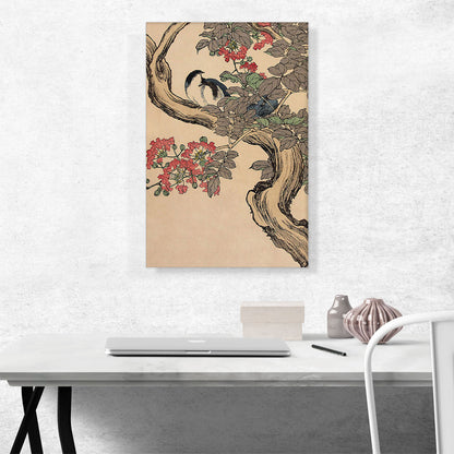 Three Birds On a Branch 1892