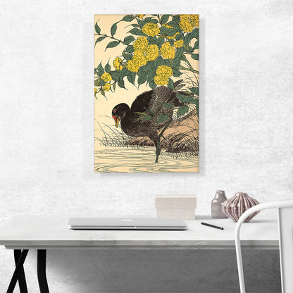 Cormorant And Kerria Rose 1891