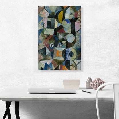 Composition with the Yellow Half-Moon and the Y 1918
