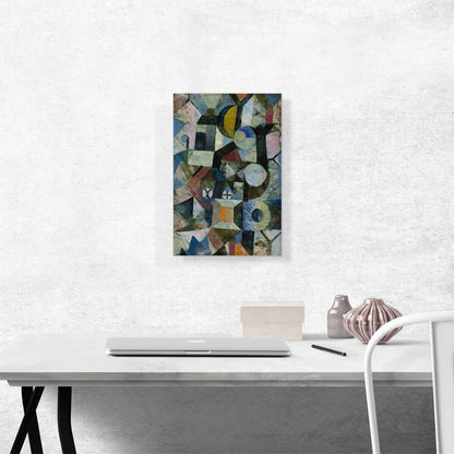 Composition with the Yellow Half-Moon and the Y 1918