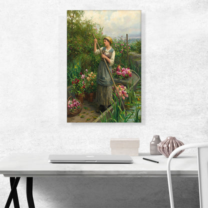 Gathering Flowers Along The River