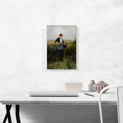 Daydreaming in a Field With Basket