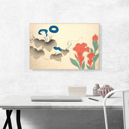 Design Of Morning-Glory And Other Flowers