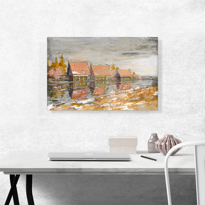 Dachas on the River Bank