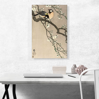 Tits on a Cherry Branch