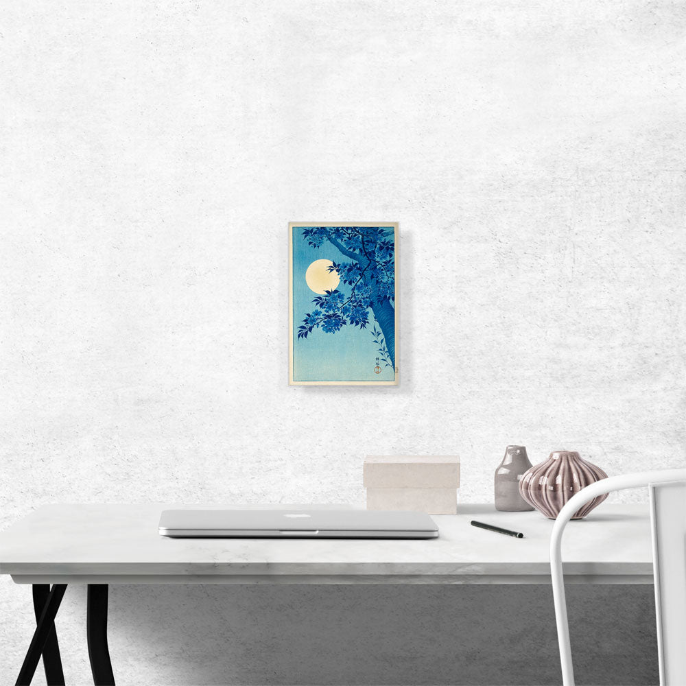 Blossoming Cherry on a Moonlit Night