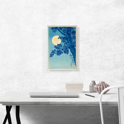Blossoming Cherry on a Moonlit Night
