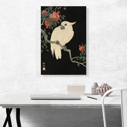 Cockatoo and Pomegranate
