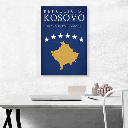 Republic of Kosovo Honor Duty Homeland Motto