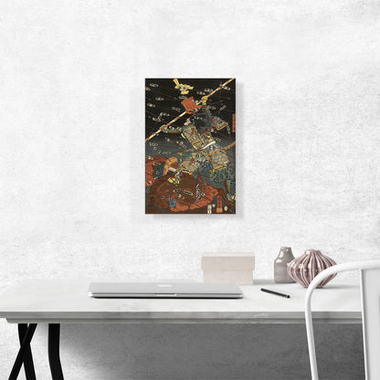 Samurai Going Against a Storm of Arrows 1847
