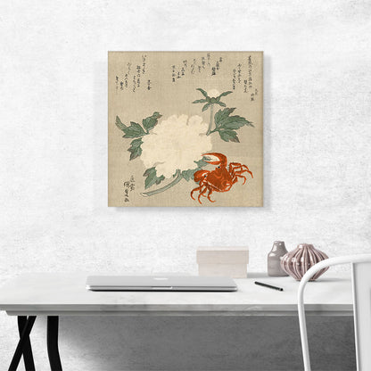 Crab and White Flower 1835