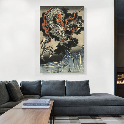 Dragon and Waves