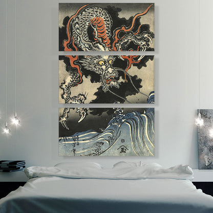 Dragon and Waves