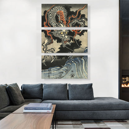 Dragon and Waves