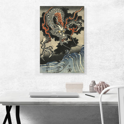 Dragon and Waves