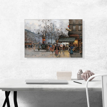Animated Boulevard In Paris 1902