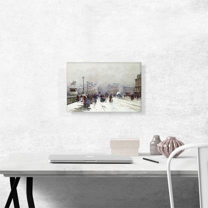 Animation On The Bridge Under New Snow