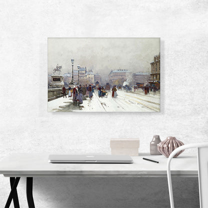 Animation On The Bridge Under New Snow