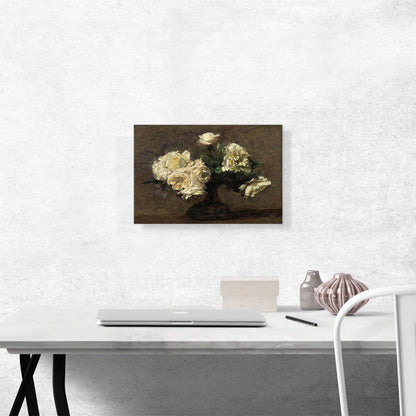 Yellow Roses In a Vase 1891