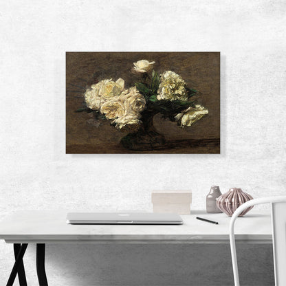 Yellow Roses In a Vase 1891