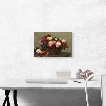 Basket Of Dahlias 1893
