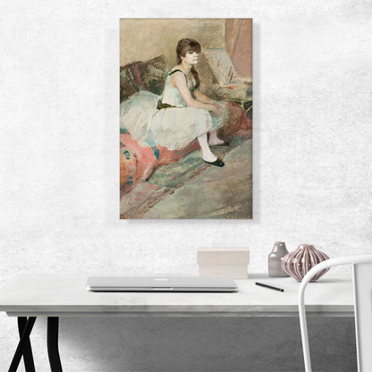 Dancer Seated on a Pink Couch 1884