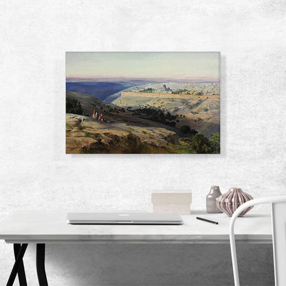 Jerusalem From Mount Of Olives Sunrise 1859