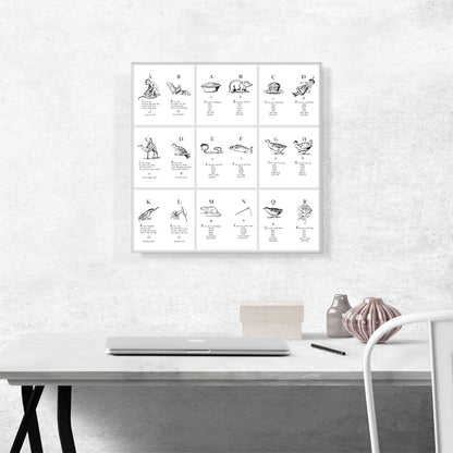Alphabet Letters Collage
