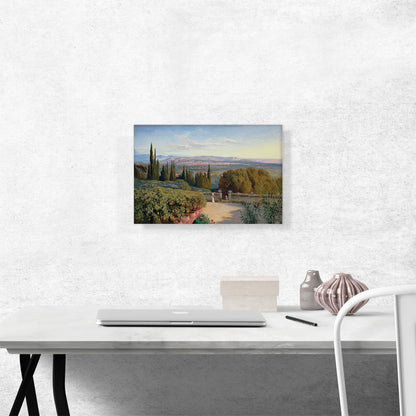 View Of Florence From Villa Petraja 1861