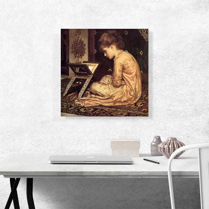 Study At a Reading Desk 1877
