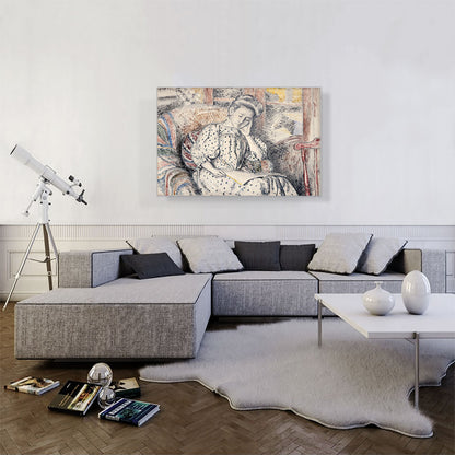 Woman Resting On a Couch