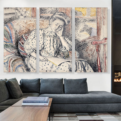 Woman Resting On a Couch