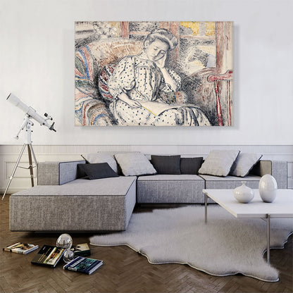 Woman Resting On a Couch