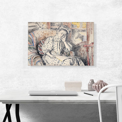 Woman Resting On a Couch