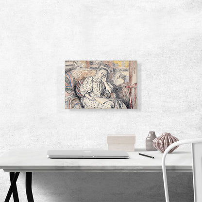 Woman Resting On a Couch