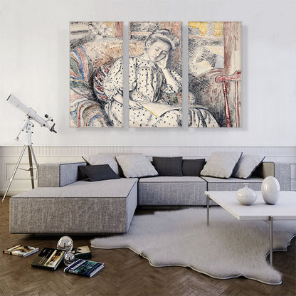 Woman Resting On a Couch