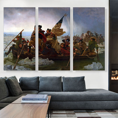 Washington Crossing The Delaware 1851