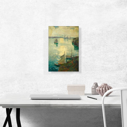 Coast Scene With Ships