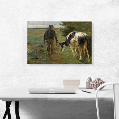 Farmer And Cow 1847